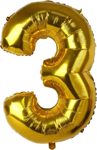 Miniatura 9 de Treasures Gifted Globos dorados grandes de números – Globo de aluminio número 0 de 40 pulgadas – Números de globos de cumpleaños – Números de globos
