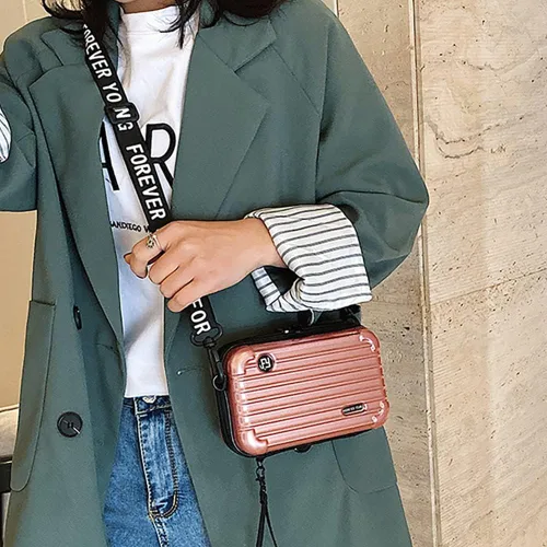 Miniatura 4 de Maleta multifuncional de viaje de PVC rígido, bolsa de maquillaje y artículos de tocador portátil para mujer, bolsa cruzada de almacenamiento