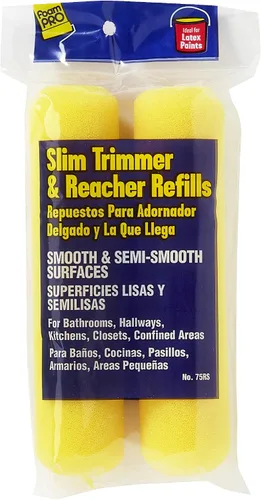 Miniatura 13 de FoamPRO 75RS - Recambios de rodillo de recortadora delgado, 6 x 3/8 pulgadas, repuestos de espuma de alta capacidad para baños, cocinas, armarios, 7