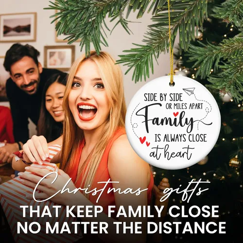 Miniatura 2 de Regalos de Adornos Navideños para Mujeres y Hombres - Adornos Navideños de Cerámica 2025 para Decoraciones del Árbol - Adornos Familiares para Mamá