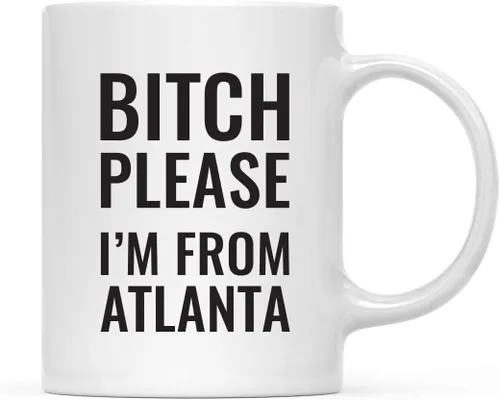 Miniatura 94 de Andaz Press Taza de café de 11 onzas, regalo de broma, Bitch Please I'm from Alabama, paquete de 1, incluye caja de regalo, divertidas ideas