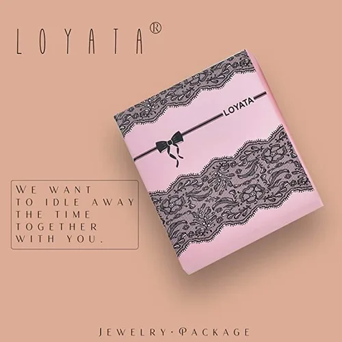 Miniatura 6 de LOYATA - Tobillera delicada bañada en oro de 14 quilates para mujeres, con pequeña cruz de circonia cúbica blanca y borlas bonita joyería