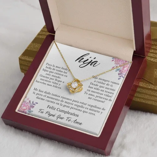 Miniatura 3 de Leo's Print Shop Regalo para hija de padre para hija, regalo para mi hija, collar para mi hermosa hija, Joyeria, regalo de cumpleaños para mujer