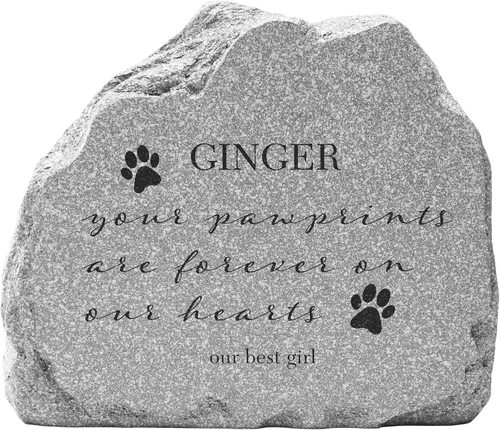 Miniatura 18 de Let's Make Memories Piedra conmemorativa personalizada para mascotas Forever Friend - Perro - Marcador de jardín de condolencias Perro - Angel