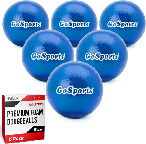 Miniatura 8 de GoSports Soft Skin Foam Playground Dodgeballs - Set of 6 Includes Mesh Carry Bag