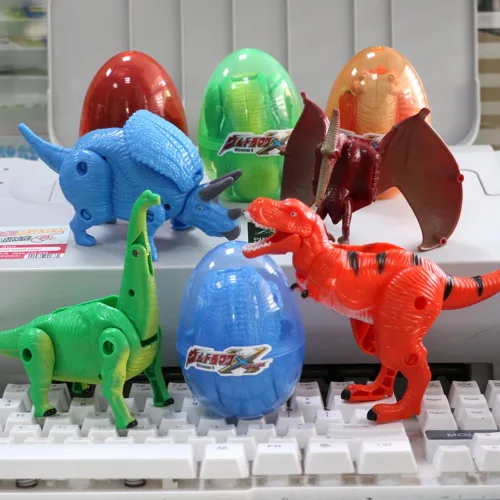 Miniatura 7 de Paquete de 4 Diferentes Huevos de Dinosaurio para Incubar, Juguetes para Niños de 3+ Años, Huevo Mágico que Eclosiona Juguetes de Dinosaurios