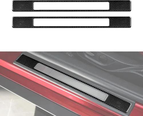 Miniatura 18 de Adhesivo de vinilo de fibra de carbono para panel de marco de engranajes para Ford Mustang 2015, 2016, 2017, 2018, 2019, 2020, 2021, 2022, 2023