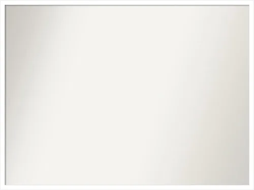 Miniatura 743 de Amanti Art Espejo de baño blanco para sobre el fregadero, 32 x 45 pulgadas, espejo de tocador rectangular blanco esbelto, marco de madera moderno