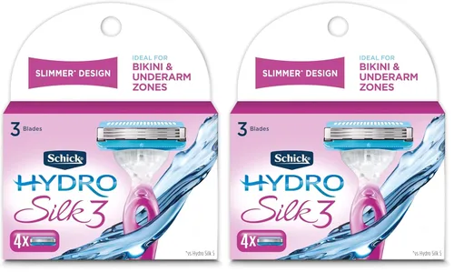 Miniatura 8 de Schick Hydro Silk 3 repuestos de cuchillas de afeitar para mujer, 4