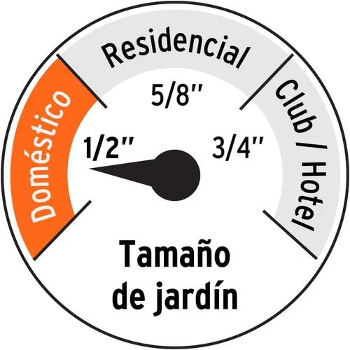 Miniatura 4 de Manguera 1/2 ', cuatro capas súper reforzadas, conexiones metálicas, 65.6 ft