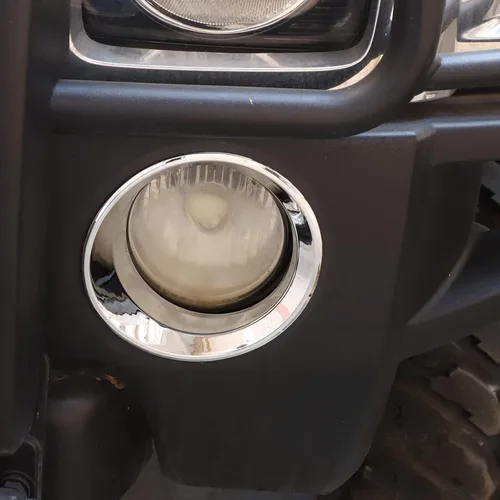 Miniatura 9 de Anillo de cubierta de lámpara antiniebla delantera para accesorios Hummer H3 2005-2009, protector de marco de lámpara antiniebla, parachoques