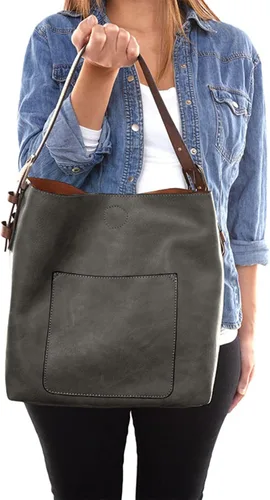 Miniatura 5 de Joy Susan - Bolsa clásica 2 en 1 para mujer, estilo hobo