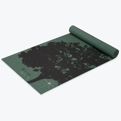 Miniatura 14 de Gaiam - Tapete de yoga con estampado, antideslizante para ejercicio y fitness para todo tipo de yoga, pilates y ejercicios en el suelo Marea