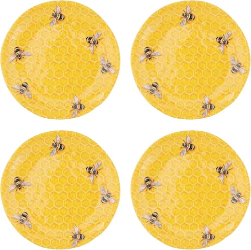Miniatura 7 de UP Platos redondos de postre de melamina de bambú, platos pequeños para servir, para aperitivos, aperitivos y guarniciones, blanco, 6 pulgadas