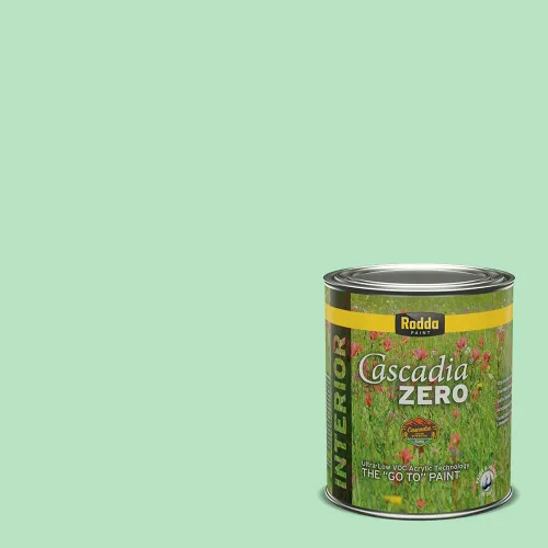 Miniatura 124 de Rodda Paint CASCADIA ZERO - Pintura e imprimación semibrillante para interiores en uno, 1 galón, azul huevo huevo azul