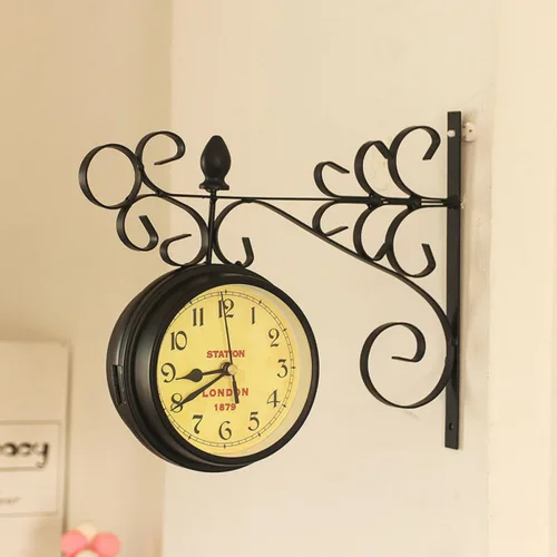Miniatura 4 de Cabilock Reloj de pared decorativo grande de péndulo rústico para sala de estar, decoración del hogar, oficina, dormitorio