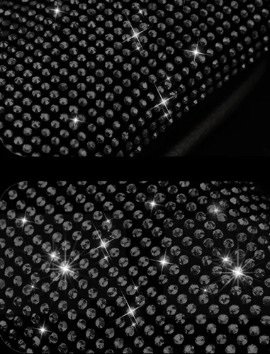 Miniatura 3 de Funda de felpa para pomo de palanca de cambios automática con purpurina de cristal brillante y diamantes de imitación para niñas y damas, ajuste