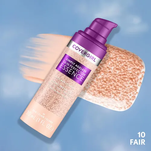 Miniatura 2 de Covergirl Simply Ageless - Base de maquillaje en esencia perfeccionada para la piel, 10 Fair, Maquillaje híbrido para el cuidado de la piel