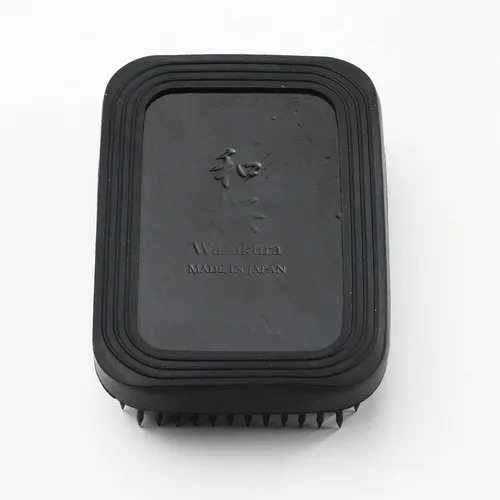 Miniatura 3 de Wazakura Soporte de flores japonés negro Ikebana Kenzan rectangular cuadrado, hecho en Japón, herramienta de rana de alfiler floral