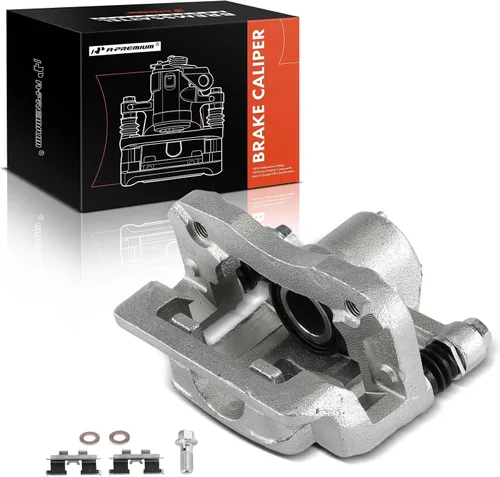 A-Premium conjunto de pinza de freno de disco con soporte compatible con modelos seleccionados de Hyundai y Kia - para Sportage, Tucson - lado