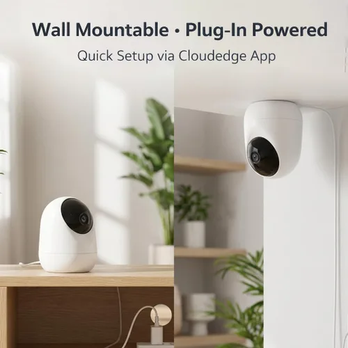 Miniatura 9 de Rraycom - Cámara interior 5G y 2.4G, cámara de seguridad de 2K con inclinación panorámica para monitor de bebé con detección de llanto, cámara