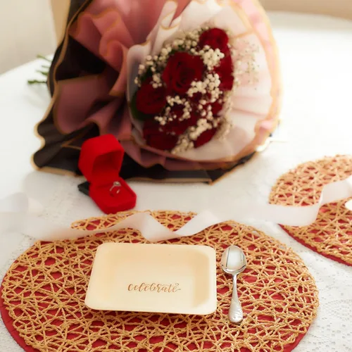 Miniatura 6 de Platos desechables para fiestas - Alternativa rústica y compostable a los platos de plástico para fiestas de cumpleaños, catering y eventos