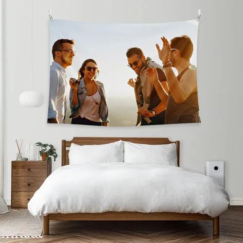 Miniatura 8 de BLINGPAINTING Tapiz personalizado para cargar imágenes personalizables, telón de fondo personalizado, crea tu propio tapiz para colgar en la pared