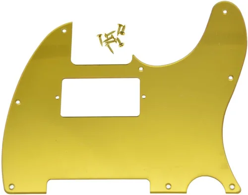 Miniatura 28 de KAISH - Carcasa de 8 agujeros para guitarra Tele Humbucker, golpeador blanco de 3 capas para Telecaster de EE. UU./México