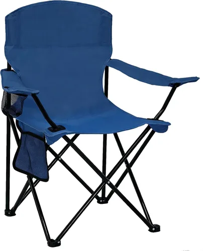 Miniatura 16 de Silla plegable para acampar con portavasos y bolsa de almacenamiento lateral, capacidad de 300 libras, ligera, respaldo alto, portátil para playa