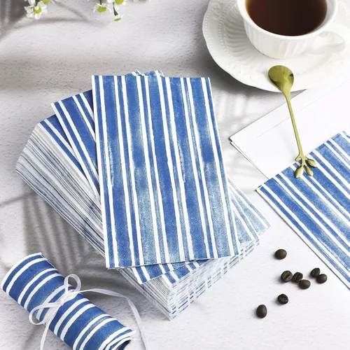 Miniatura 7 de Colarr Servilletas de papel desechable de 3 capas para invitados, toallas decorativas de papel ligero, toallas de mano para baño, inodoro, polvo