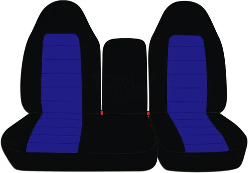 Miniatura 24 de Funda para asientos y apoya brazos de camiones, asiento delantero dividido 60/40 con apertura en el medio, para camión 1997-2000 Ford F-150, de 21