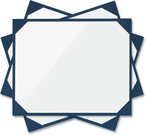 Miniatura 2 de PaperDirect Tableros de premios de cuero sintético azul con revestimiento de acetato, 9 x 11-½ pulgadas, paquete de 3, cubierta de certificado
