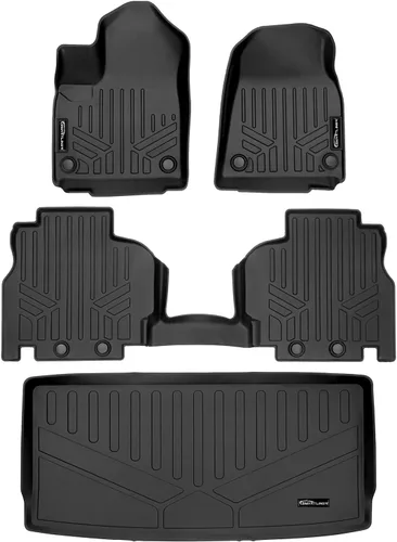 Miniatura 14 de SMARTLINER Juego de alfombrillas de 3 filas de ajuste personalizado para todo tipo de clima, compatible con Jeep Wagoneer 2022-2025