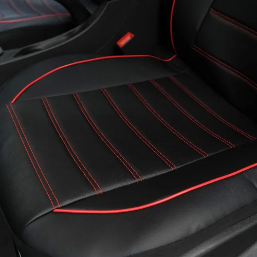 Miniatura 4 de TOYOUN fundas clásicas universales de cuero sintético para asiento delantero de automóvil, fundas de asiento tipo cubo de respaldo alto - Se adaptan