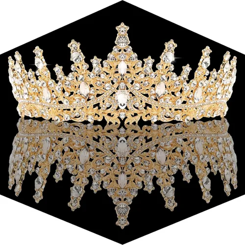 Miniatura 27 de CIEHER - Tiaras y coronas para mujeres y niñas - Regalos de corona para novia, boda, graduación, cumpleaños y Navidad