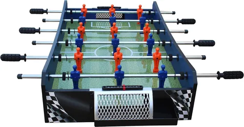 Miniatura 4 de KICK Convoy - Mini mesa 4 en 1 de 40 pulgadas (azul) - Juego de mesa de juego combinado para sala de juegos, niños, futbolín, fútbol americano