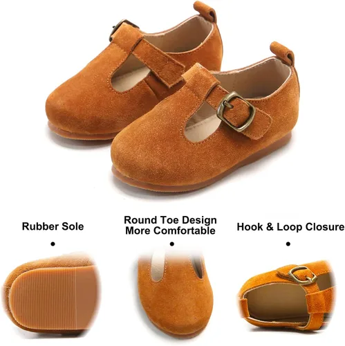 Miniatura 4 de Felix & Flora Zapatos de vestir planos Oxfords para niña pequeña, zapatos de princesa Mary Jane para fiesta escolar, zapatos de fiesta