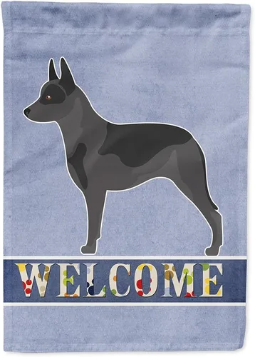 Miniatura 123 de Caroline's Treasures BB8334GF AIDI Bandera de jardín para perro de montaña del Atlas, bandera de buzón azul, bandera decorativa para patio exterior