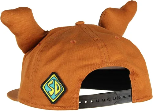 Miniatura 2 de Scooby Doo Gorra bordada con cara de personaje para adulto, ajustable, con orejas 3D, color marrón, Marrón