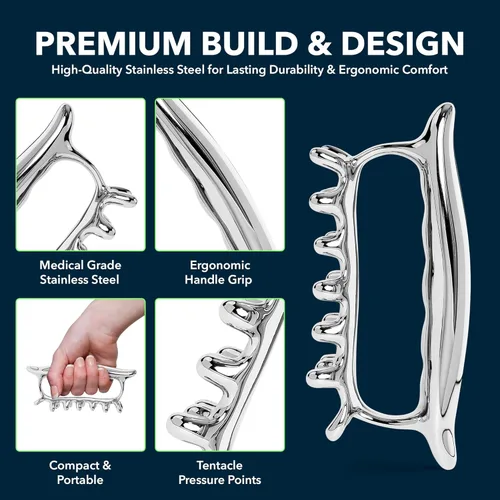 Miniatura 2 de PZHZ® Herramienta de masaje fascista para tejido profundo, nudos musculares, celulitis, liberación miofascial y más - Todo en uno alivio de tensión