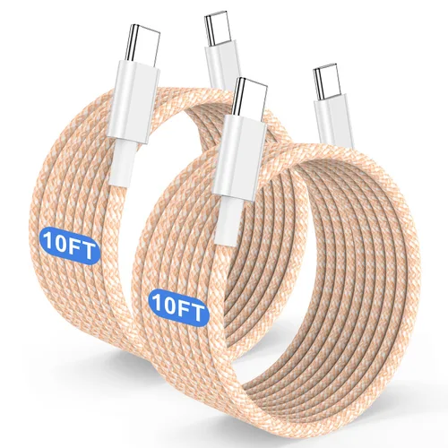 Miniatura 9 de Cable de carga rápida USB C a C de 240 W de largo de 10 pies, cable de carga tipo C a C para Apple iPhone 17 Pro Max/17 Air/16 Pro Max/16 Plus/15
