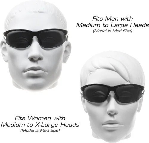 Miniatura 3 de proSPORT BIFOCAL - Lentes de sol tintados para hombre y mujer, alta definición, amarillo ámbar ahumado, +1.50 +1.75 +2.00 +2.25 +2.50 +3.00, Combo