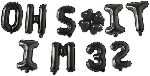 Miniatura 66 de Globos de látex de 16 pulgadas con texto en inglés "Oh I'm 14" Black Hallo Fourteen Cheers to 14 Years Old Theme Decor for Man Woman Happy 14th