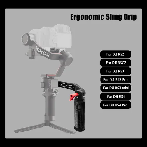 Miniatura 2 de Mango RS4 RS3 Mango ajustable Extensión de mano Extensión de mano Soporte de agarre de aleación de aluminio con abrazadera OTAN compatible con DJI