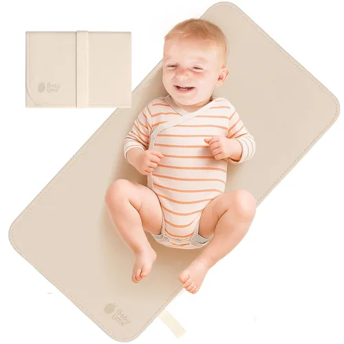 Miniatura 8 de Baby Uma Cambiador de bebé de cuero vegano - Cambiador impermeable y lavable, XL para bebés en crecimiento, no tóxico, sin plomo y sin ftalatos, se