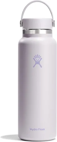 Miniatura 84 de Hydro Flask - Botella de agua de acero inoxidable aislada - Boca ancha con tapa flexible, sin derrame, a prueba de fugas y recargable de 40 oz Negro