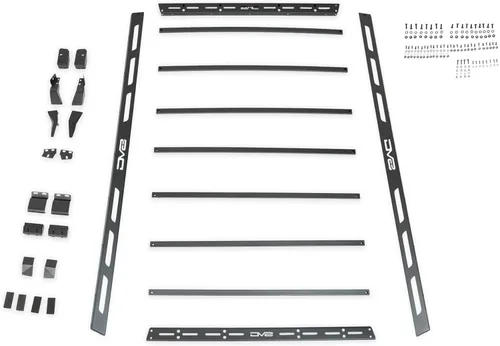 Miniatura 9 de DV8 Offroad Portaequipajes de techo rígido para Ford Bronco 2021-2025 de 2 puertas Tapa dura OEM Monta barra de luz de 40 pulgadas y 50 pulgadas