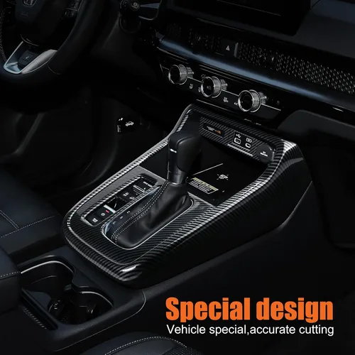 Miniatura 5 de CKE Compatible con Honda CRV 2026 2025 2024 2023 Cubierta de Consola Central del Coche Panel de Engranajes Cubierta de Perilla de Cambios Moldura