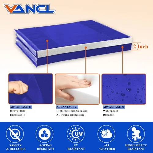 Miniatura 3 de Acolchado de pared para gimnasio, almohadilla de pared para niños, acolchado de pared de 2" de espesor, acolchado de pared para protección de 4
