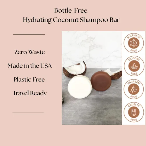 Miniatura 5 de Barra de champú de aceite de coco y argán, hidratante profunda para cabello seco dañado. Champú sólido hidratante y nutritivo para cabello rizado